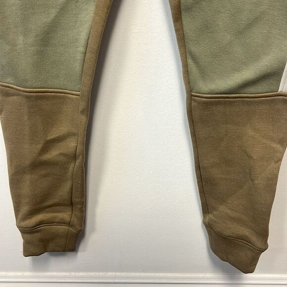 Burnside Men's Tan Jogger Pants with White and Green Accents L - Picture 3 of 6